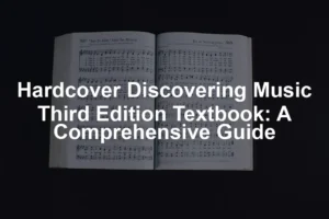 ardcover Discovering Music Third Edition Textbook