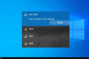 Can't Connect to This Network